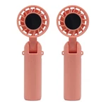 Geek Aire Set Of 2 Mini Sparkle Rechargeable Handheld Fans Pink. Fixed Price $24.99.