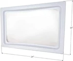 Icon 12149 Skylight Inner Dome SL1422 For 22" X 14" Opening - Clear. Fixed Price $95.00.