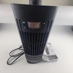 Holmes 13" Oscillating Speed Mini Tower Fan With Digital Clock - Black. Fixed Price $17.50.