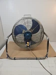 Patton Fan High Velocity Floor Chrome Speed 22X21 In Vtg Blue 300W Test. Fixed Price $134.99.