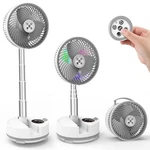 Xumemall A10 Foldable Oscillating Pedestal Fan 8" Usb Rechargeable - White. Fixed Price $47.60.