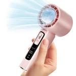 Procci Portable Handheld Fan With Cooling Plate 4000MAH Lcd Display Pink. Fixed Price $17.32.