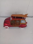 Fan Deco Breeze Euro Car Figurine Station Wagon With Surfboard Table Top. Fixed Price $29.99.