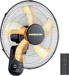 Vagkri 16 Inch Wall Mount Fan, Quiet Oscillating With Remote, 5 Speeds, 8-H. Fixed Price $87.47.