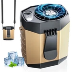 Jkboom 2026 Smart Portable Rechargeable Fan With Led Light & 25H Khaki. Fixed Price $40.17.