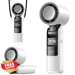 Lerat Portable Handheld Turbo Fan 5 Speed Battery Up To 12H Led Flashlight. Fixed Price $27.99.
