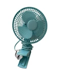Light Blue Mainstays 2-SPEED Clip Fan FN1868B. Fixed Price $10.00.