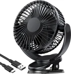 Ventilador Escritorio Recargable Con Clip Usb, 3 Velocidades, Bater 5000. Fixed Price $41.99.