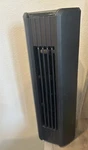Mainstays Duo Mini 12" Tower Fan With Oscillation And Timer 3 Speeds Black. Fixed Price $12.99.