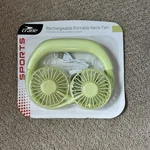 New In Package Crane Sports Rechargeable Portable Neck Fan (green). Fixed Price $19.99.