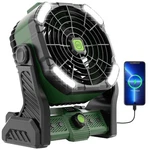 20000MAH Portable Camping Fan Rechargeable For 1, X26 Green. Fixed Price $56.17.
