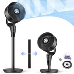 Dreo Turbopoly Pedestal Fan, 2-IN-1 Table And Floor Ultra-quiet 20DB, 95FT. Fixed Price $76.00.