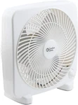 Comfort Zone Box Fan, 9 Inch, Portable, Electric Quiet, 3 Speed, Small White. Fixed Price $32.22.