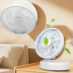 Wall Mounted Fan Foldable Desk Portable 4 Speeds Type-c Rechargeable. Fixed Price $21.54.
