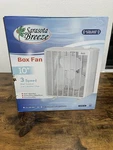 Sarasota Breeze 10" Ultra Quiet 3 Speed Portable Box Fan White SB-MTFP-10B. Fixed Price $24.26.