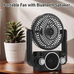 Portable Fan With Bluetooth Speaker 1200MAH Rechargeable Camping Am/fm/sw/tf. Fixed Price $25.15.