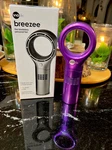 Violife Breezee Bladeless Personal Fan Metallic Purple/pink Battery Operated. Fixed Price $16.99.