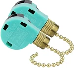 ZE-268S6 Ceiling Fan Switch, 3 Speed 4 Wire Pull Chain Gold, Brass. Fixed Price $14.56.