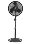 Pedestal Fan 16 Inch 3-SPEED Adjustable Oscillating Cool Black Floor Stand Up. Fixed Price $36.99.
