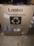Lasko 18 In. Oscillating 3-SPEED Adjustable Large Room Pedestal Fan Black. Fixed Price $50.00.