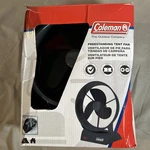Coleman Freestanding Tent Fan Battery Operated (4D) Tilting Base Tested Works!. Fixed Price $12.00.