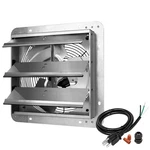 Simple Deluxe 12 Inch Wall Mounted Shutter Exhaust Fan, Aluminum, 1600 Rpm, 940. Fixed Price $99.95.