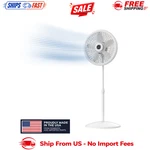 Lasko Cyclone 18" 3-SPEED Adjustable Oscillating Pedestal Fan, White, S18931. Fixed Price $38.24.