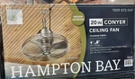 Hampton Bay Conyer 20 In. Indoor/outdoor Fan Silver With Hanging Hook *open. Fixed Price $74.95.