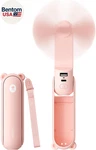 3 Handheld Mini Fan - Portable & Power Bank Flashlight, 19H Max Cooli. Fixed Price $31.71.
