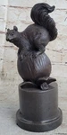 Art Deco Hotcast Squirrel Bronze Sculpture Figurine Statue Sale. Fixed Price $149.50.