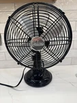 Vintage Holmes 12" Table Top Oscillating 3 Speed Fan 4 Metal Blades/cage Works. Fixed Price $39.99.