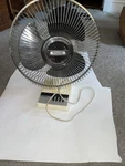 Vintage Electric Fan Oscillating Panasonic 1209B Translucent Blade 3 Speed. Fixed Price $23.99.