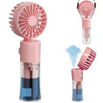 Portable Handheld Misting Fan Rechargeable Battery Operated Water Fa.... Fixed Price $10.76.