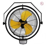 Edendirect 20" Wall Mount Fan Yellow 1/5 Hp Motor 5000 Cfm Remote Control. Fixed Price $99.99.