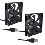 Umlife 2PACK 120MM 5V Usb Computer Pc Fan, Brushless. Fixed Price $14.17.