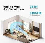 Woozoo Globe Fan By Iris Oscillating Air Circulator W/ Remote Quiet Desk. Fixed Price $49.99.