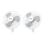 Hurricane Supreme 18 Inch 90 Degree Oscillating 3 Speed Wall Fan, White (2 Pack). Fixed Price $99.24.