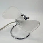Brookstone My Desk Fan Small Quiet Office - Black And Chrome Model. Fixed Price $39.99.