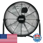 Ez-chill 12 Cradle Floor Fan 3 Speed High Velocity 180 Degree Adjustable Tilt. Fixed Price $66.06.