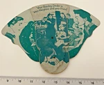 Vintage Cardboard Trifold Advertising Handheld Fan Stanley Dealer Stanhome 1954. Fixed Price $6.00.