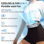 Fan Air Conditioner Waistband Removable Ice Gel Portable Body Cooler. Fixed Price $45.99.