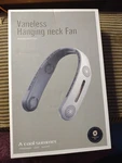 Vaneless Brand Hanging Neck Fan; Rechargeable, Bladeless, Comfortable- New/white. Fixed Price $13.99.