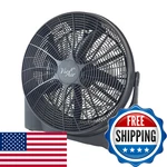 Vie Air High Velocity Floor Fan Black VA-20TBF. Fixed Price $106.38.