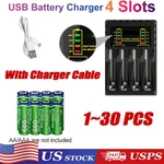 Universal Usb Battery Charger 100%FAST Aaa Rechargeable Batteries Lot. Fixed Price $18.39.