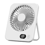 Rechargeable Desk Fan, Adjustable Tilt, Quiet, Multi-color, Dual Mount. Fixed Price $6.99.