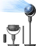 Quiet Pedestal Fan With Remote, Speeds, 135 Oscillation, Adjustable Height. Fixed Price $132.99.