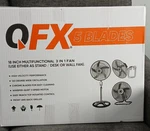 Qfx Zoom Fan 18" Inch Multifunctional 3 Use Stand/desk Or Wall. Fixed Price $56.94.