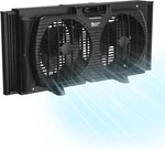 Dual Window Fan 3 Speeds Auto-lock Expanders, Exhaust & Bug Screen For Bedroom!. Fixed Price $91.99.