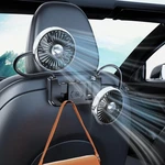 Nauttxon Tesla Car Fan For Backseat Kids - Medium, Black And White. Fixed Price $30.29.