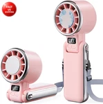 Portable Handheld Fan With Ice Cooling - 5 Gear High Speed Personal Turbo Re. Fixed Price $43.42.